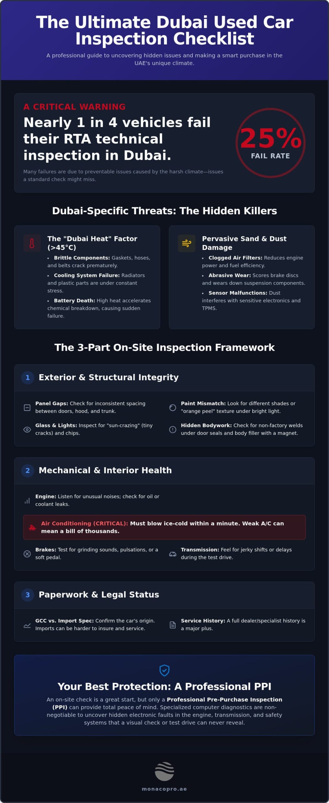 The Ultimate Used Car Inspection Checklist for Dubai Buyers (2026 Edition)