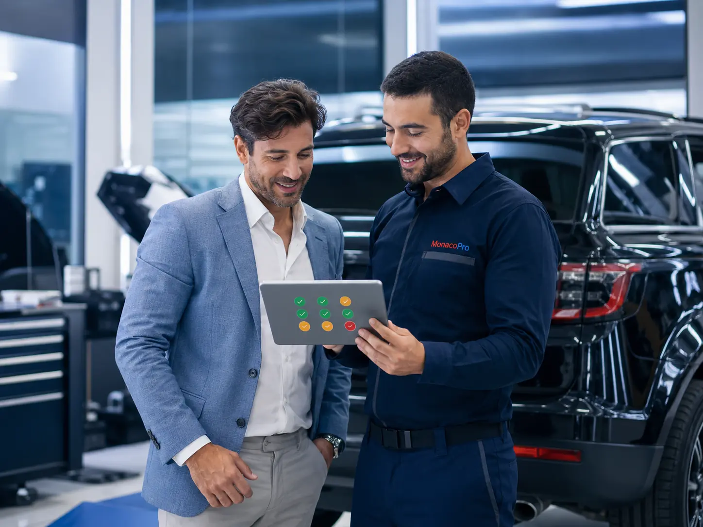 Monaco Pro digital vehicle-health approval report