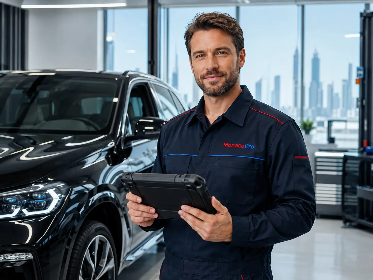 Monaco Pro technician in branded uniform